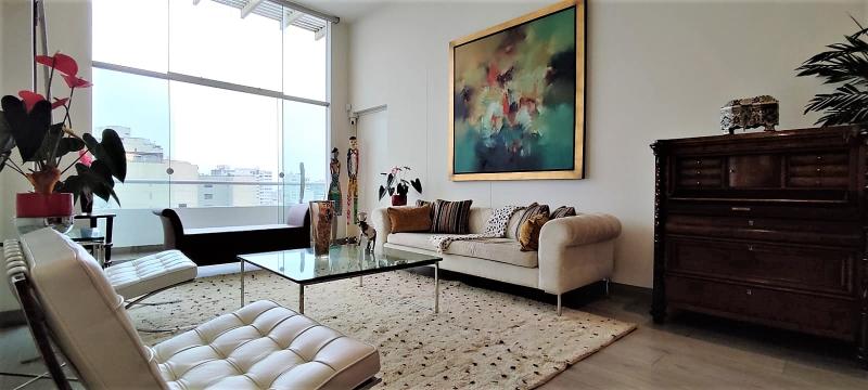 Pent-house Dúplex en Alquiler Amoblado de Lujo Vista Lateral al Mar $2,400 A.O. 260 mt.